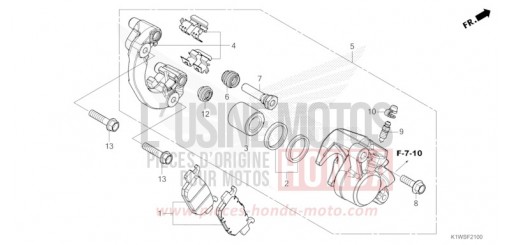 ETRIER DE FREIN ARRIERE SH350AS de 2025